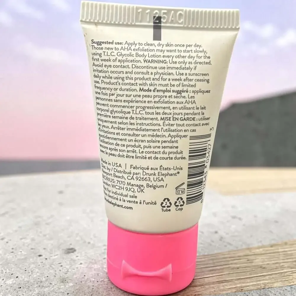 Drunk Elephant T.L.C. Glycolic Body Lotion 15 ml / .5 fl oz